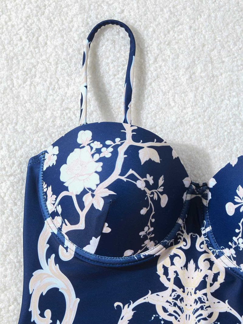 Vêtements pour femmes Maillot de bain pour femmes Slim Rétro Jupe portefeuille rétro Maillot de bain une pièce Maillots de bain chauds_voghion.com