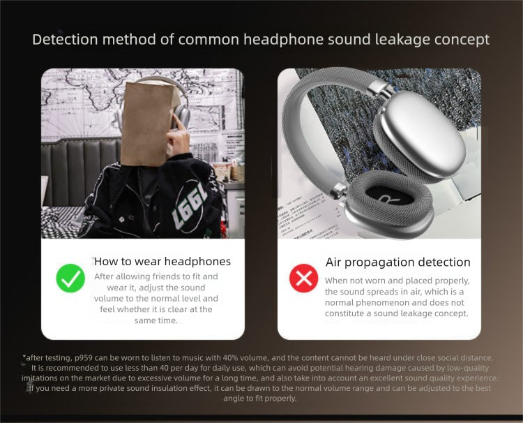 【Suono della natura】Cuffie da gioco wireless Bluetooth over-ear con cancellazione del rumore, batteria a lunga durata e bassi profondi_voghion.com