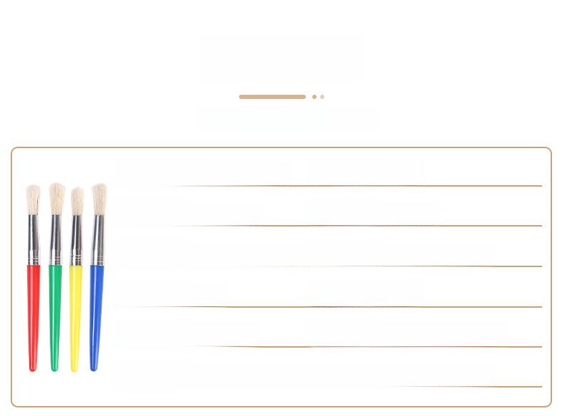 Pinceau transfrontalier pour enfants, stylo graffiti DIY, 4 têtes rondes, poils de porc, peinture à l'huile, acrylique, gouache, stylo aquarelle, fabricants en gros_voghion.com