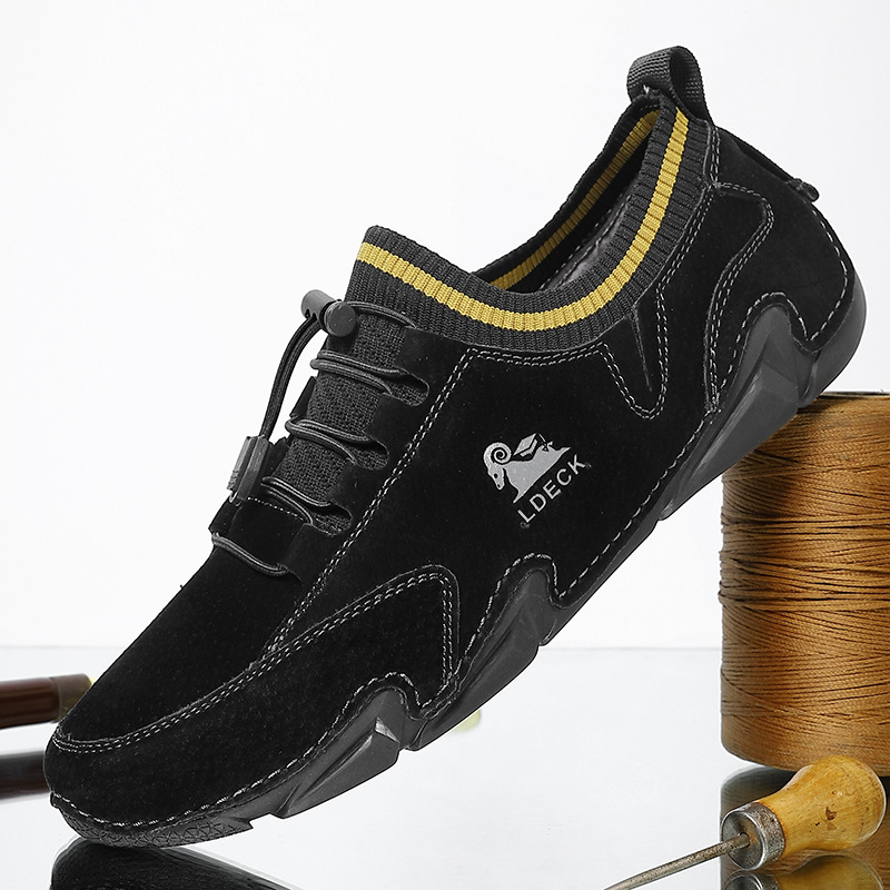 Pantofi sport Martin Octopus, din piele naturală, cu croială joasă, casual, șosete bărbătești și pantofi supradimensionați_voghion.com