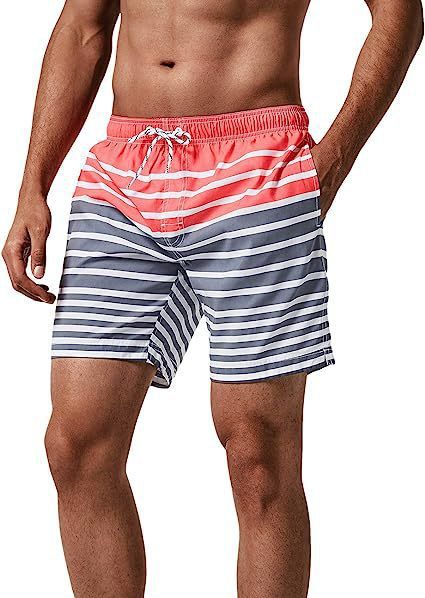Premium Products Heißverkaufte, schnelltrocknende 5/4-Badehose für den Strand, große, lässige Shorts mit 3D-Druck, Herren_voghion.com