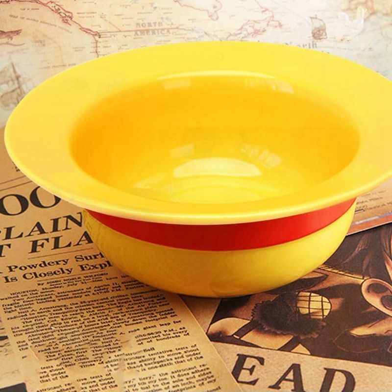 Strohhut-Schüssel-Set – Keramikgeschirr mit Essstäbchen_voghion.com