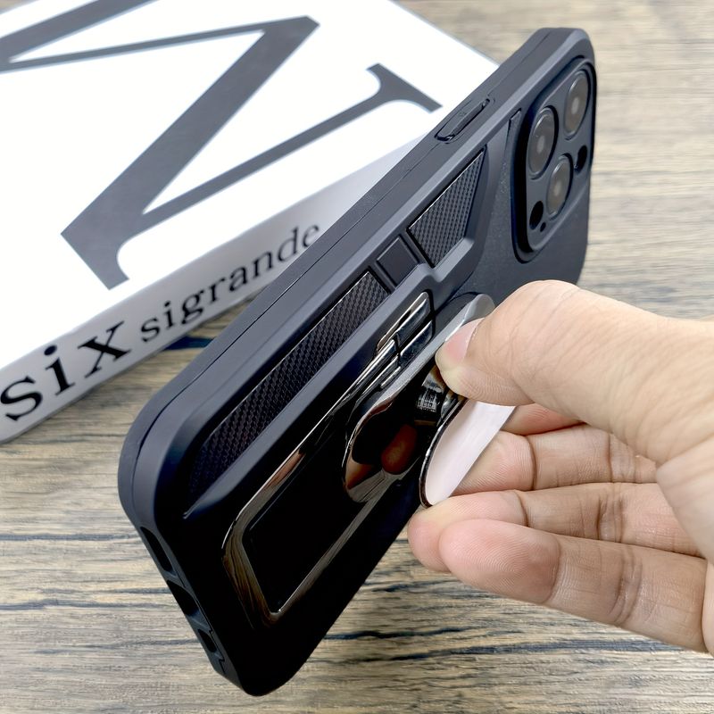 Protective Phone Shell with Stand Holder, Car Mount, Adsorption Rugge, and Bumper - Compatible with 14, 12, 11 Pro Max, 14Pro, 12Pro, 11Pro, and 14_voghion.com
