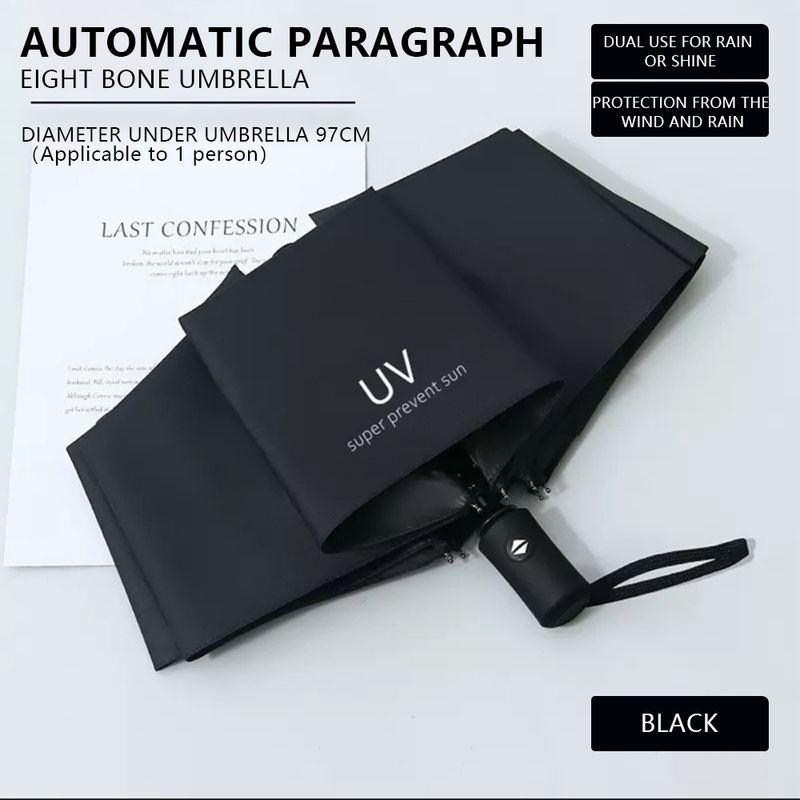 Student Essential Cartoon Umbrella - Auto Folding Sun/Rain_voghion.com
