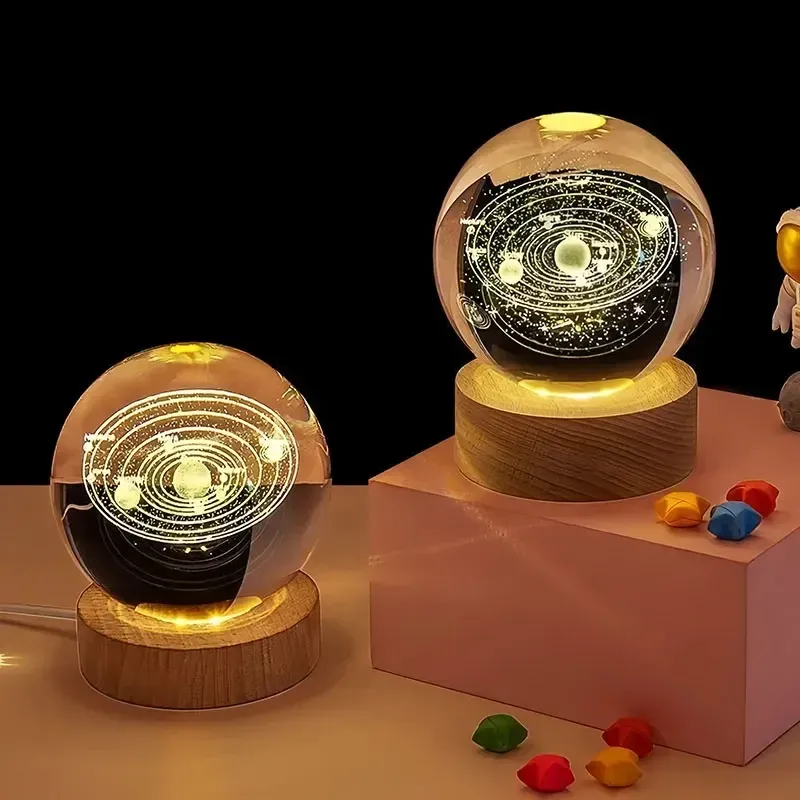 2025 Walentynki 3D Róża Kryształowa Kula Grawerowanie Laserowe Ozdoba Domowa Rzemiosło Dekoracja Pulpitu Prezent Urodzinowy Dzień Matki_voghion.com