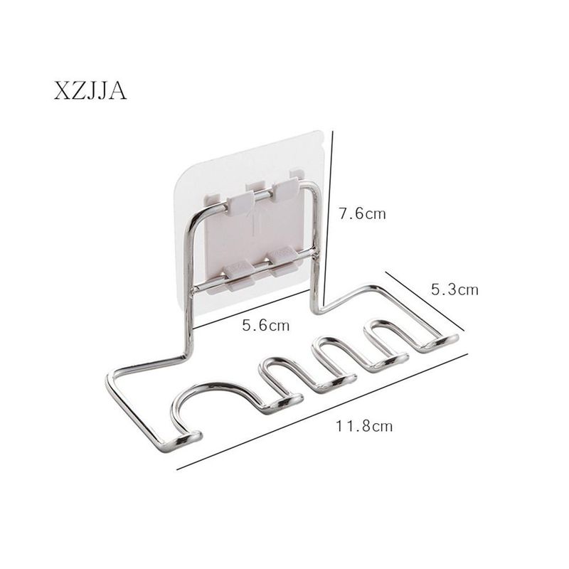 2er-Set Wandmontierte Zahnbürstenhalter aus Edelstahl Badezimmeraccessoires_voghion.com