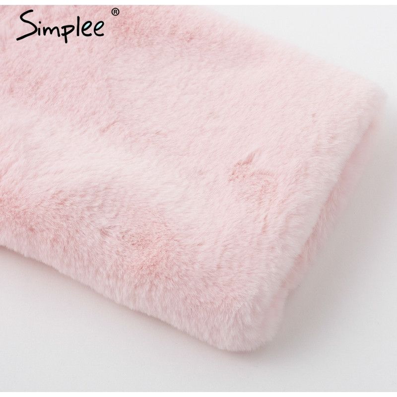 Fluffy Teddy Bear Women's Winter Coat Faux Fur Hooded Jacket Soft Plush Outerwear Cozy Puffy Coat For Ladies_voghion.com