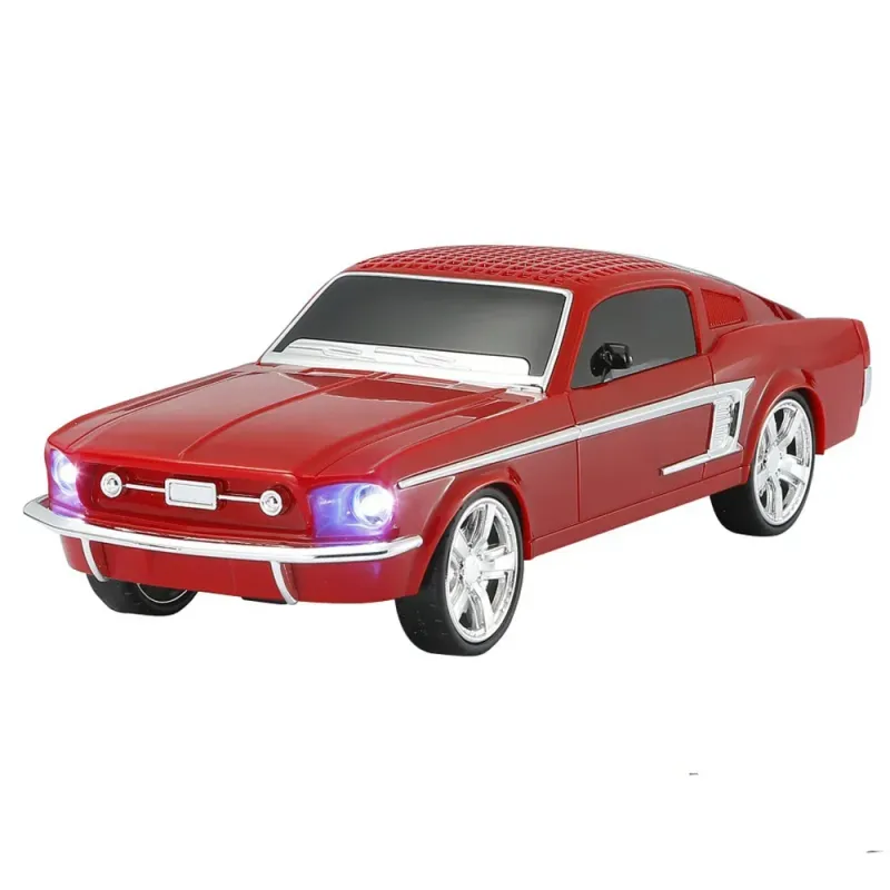 Tragbarer Lautsprecher in Ford-Autoform, kabellose Bluetooth-Musik-Boombox für PC mit FM-Radio, Freisprechfunktion, Subwoofer, Caixa_voghion.com