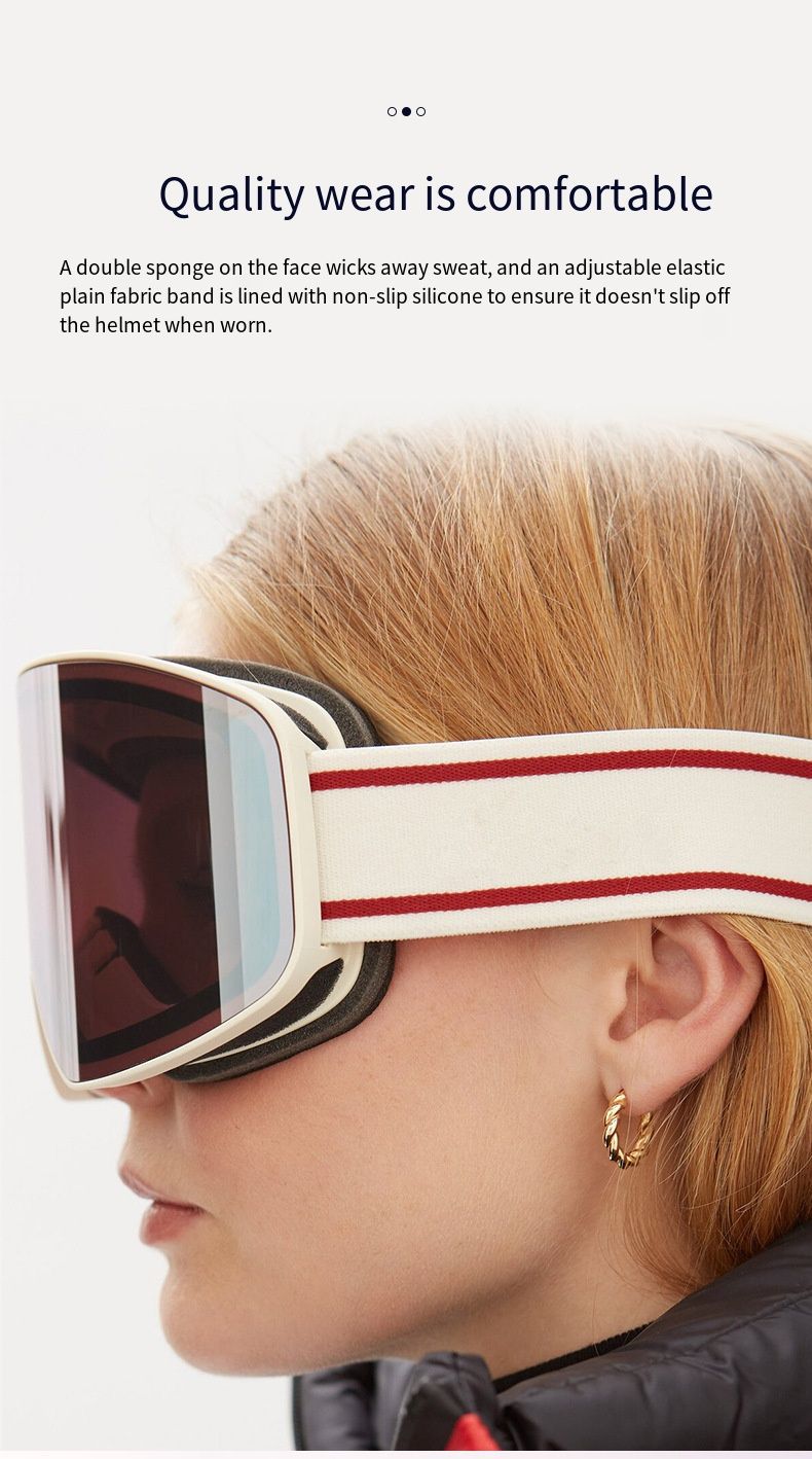 Ski Snowboard Goggles Dame Menn Ski Brillemaske UV 400 Snøbeskyttelse over briller Voksen nti-fog Cydrical_voghion.com