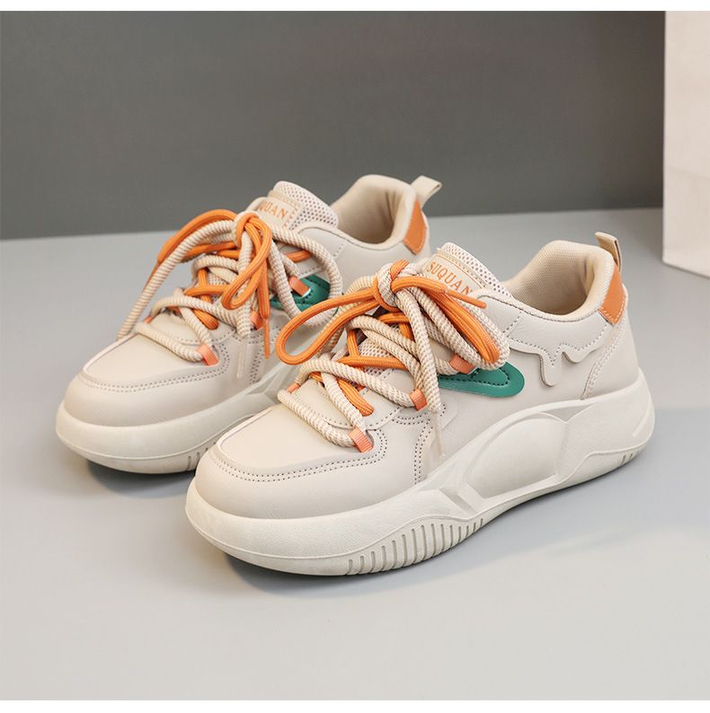 Genuine leather mesh small white for women in spring summer, new casual lightweight and high height women's singles_voghion.com