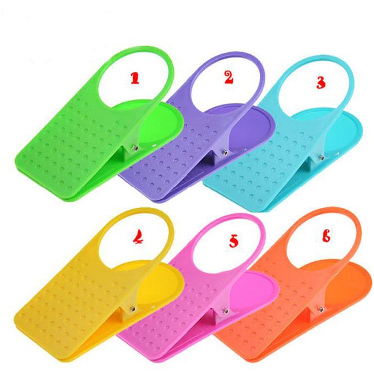 Portavasos de plástico con clip para mesa grande, portavasos con clip lateral para mesa de oficina, portavasos con clip grande_voghion.com