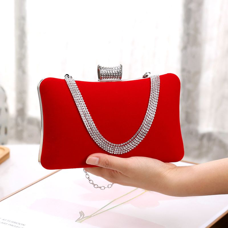 Borsa da sera per donna, pochette in velluto, borsa alla moda, borsa da festa, borsa a tracolla con una sola spalla_voghion.com