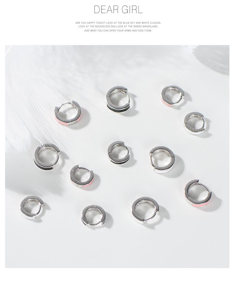 Fibbia per orecchini a goccia Wanying S Argento puro Semplice Moda Giapponese e Coreano Dolce Internet Rosso Gioiello Versatile_voghion.com