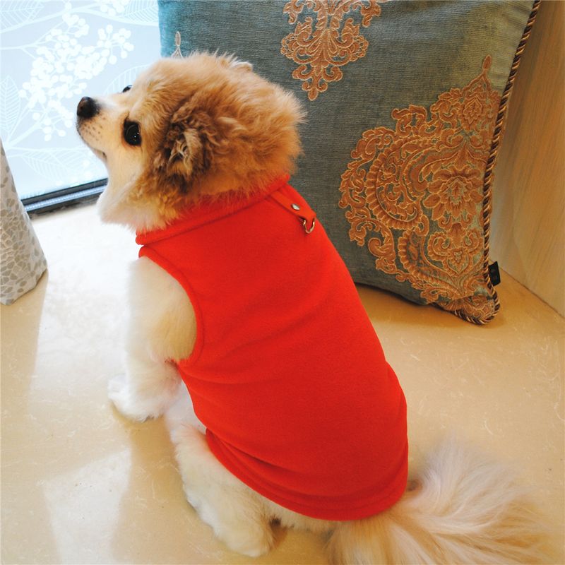 Abbigliamento per animali domestici diretto dalla fabbrica, per cani, autunno e inverno, in pile polare, fibbia di trazione, 27 colori brevettati, saranno oggetto di indagine_voghion.com