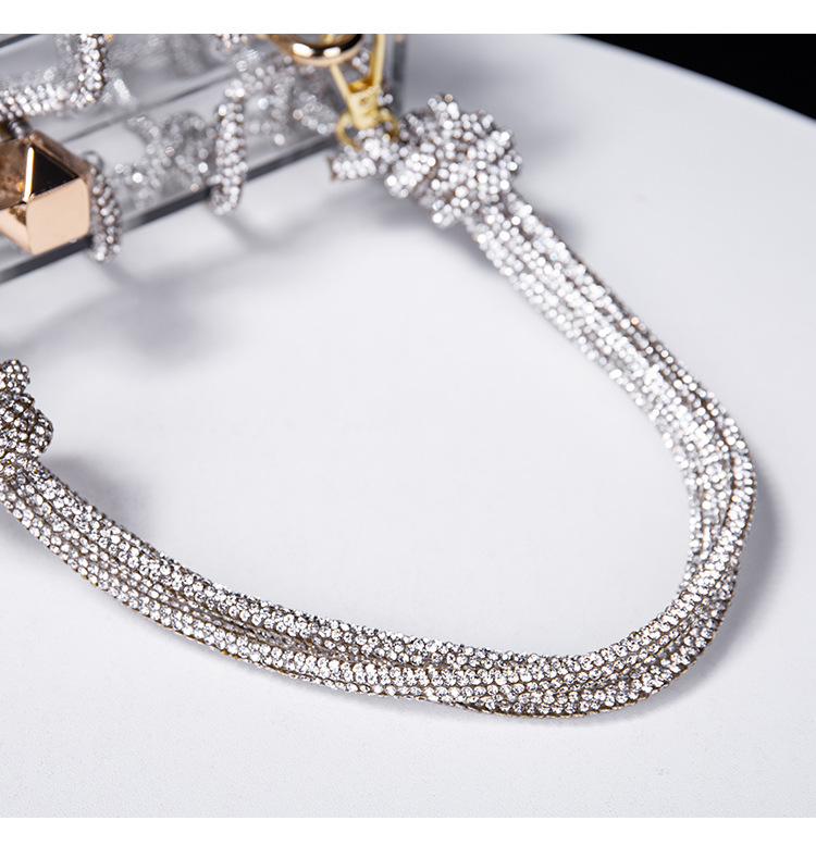 Nieuwe Aggreko Transparante Opbergdoos Banket Handgeweven Touw Kleine Vierkante Tas Onderarm Handtas_voghion.com