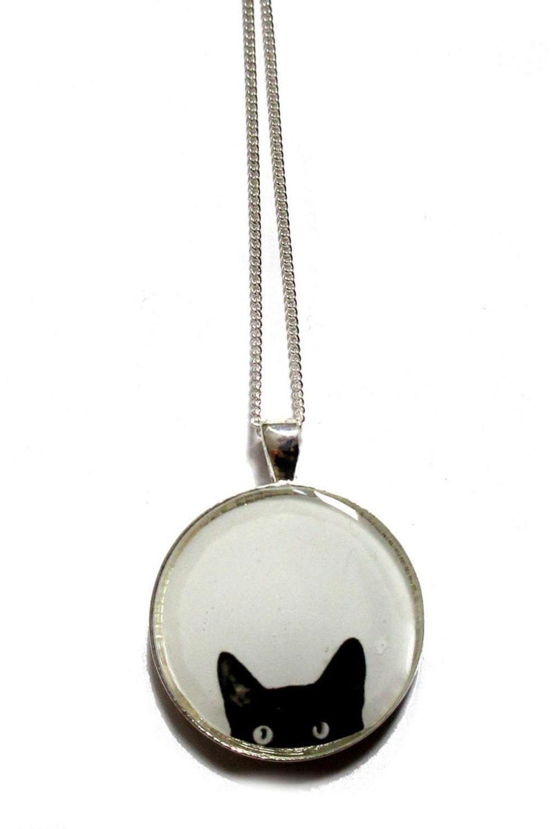 Colliers Collier chat voyeur Bijoux chat_voghion.com