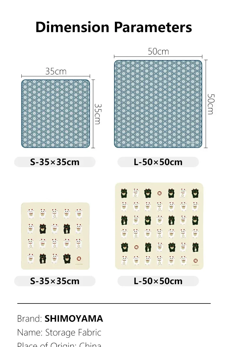 SHIMOYAMA Wiederverwendbare Kombinations-Aufbewahrungstasche aus Polyester für elektronische Outdoor-Mehrzweckstoffe 250318l_voghion.com