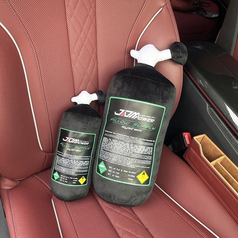 Hot Selling NOS JDM Modified Nitrogen Bottle Neck Lendenkussen Auto-interieur Hoofdsteun Accessoires_voghion.com