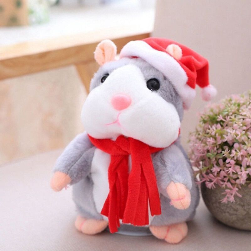 Cheeky Delightful Hamster Talking Mouse Pet Plush Christmas Toy For Kids And Adults_voghion.com