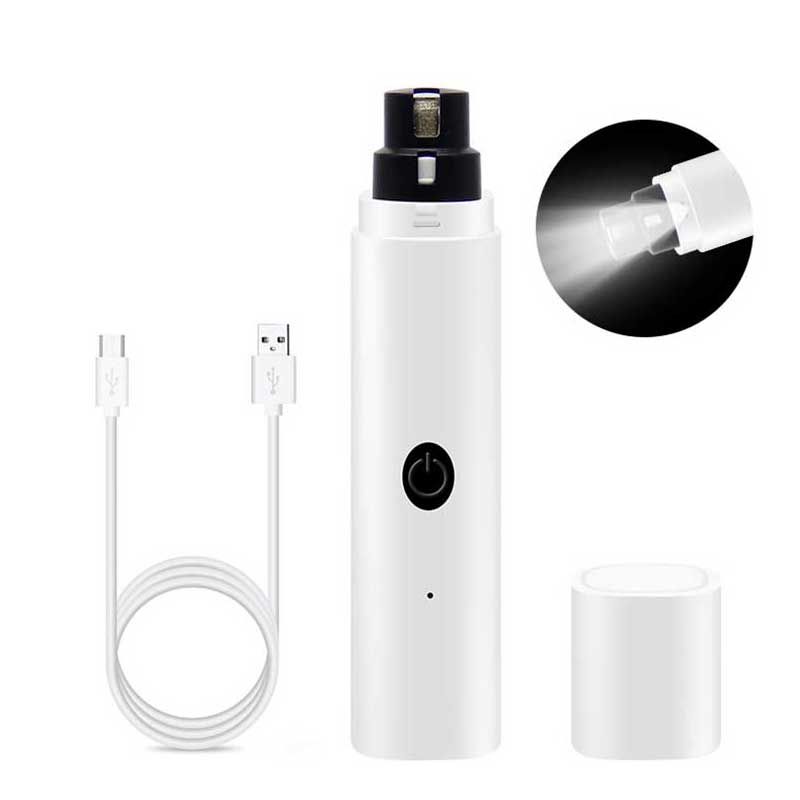Cortaúñas para perros pequeños y grandes, con luz LED, recargable por USB, para patas de gato y mascotas._voghion.com