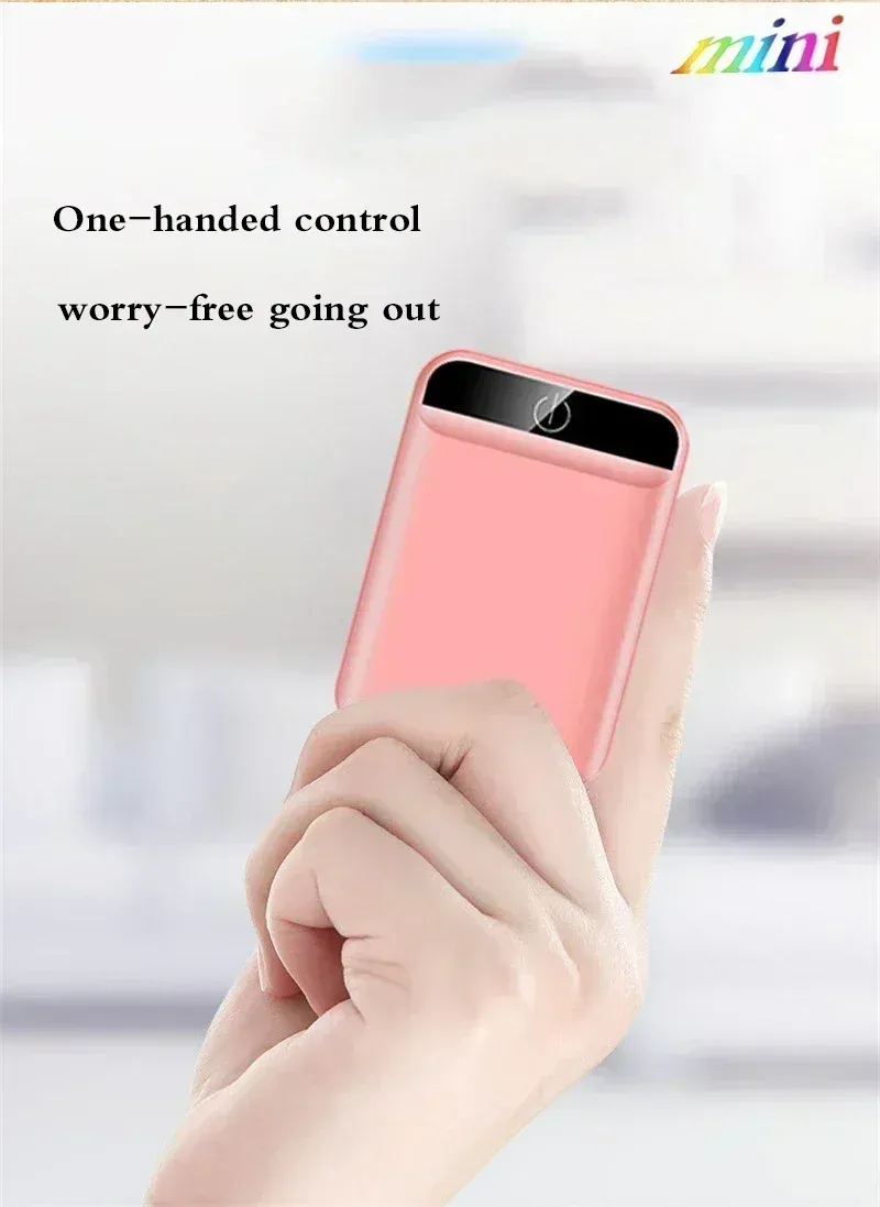 SU Mini Power Bank Battery 50000 MAh Portable Fast Charging Digital Display Dual USB Charger For IPhone, Xiaomi, Huawei_voghion.com