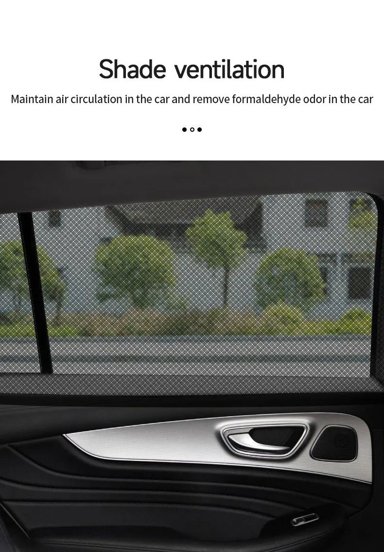 Bafang hatchback automobilska mreža za sunce, zaštitna mreža protiv komaraca za automobil, zaštitna mreža za prozore, zaštitna mreža za privatnost_voghion.com
