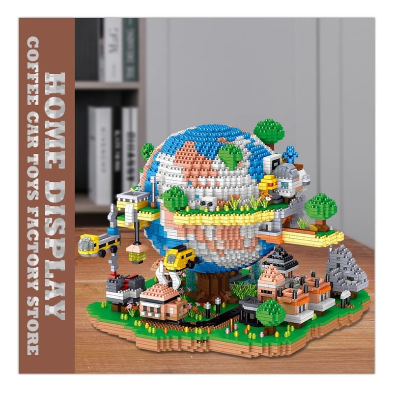 NYE Diamantklosser Sett Global Landsbymodell Kreativ Mikro Jordscene MOC Byggeklosser Puslespill Leker For Barn Voksne Gaver DIY_voghion.com