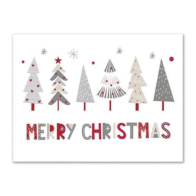 Leinwand Rahmenlose Weihnachten Winter Festliche Dekorative Wohnzimmer Sofa Hintergrund Hängen Malerei_voghion.com