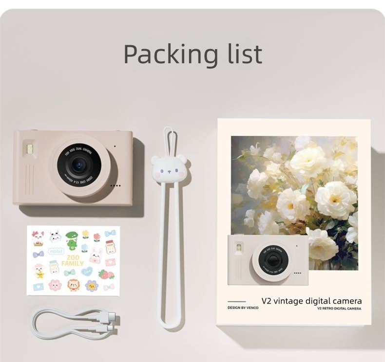 Neue GEEKPAPA Kinder-Fotokamera für Studenten, HD CCD, Geburtstagsgeschenk für Mädchen_voghion.com