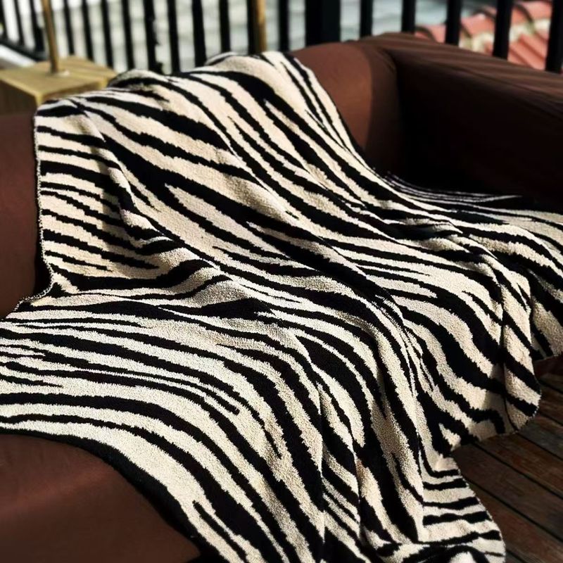 Zebra Sofadecke Freizeitdecke Nickerchendecke Dekodecke Superweich_voghion.com