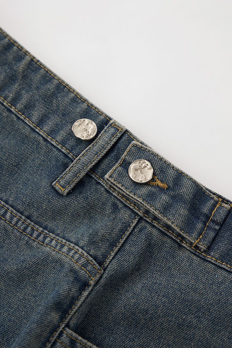 Herrenbekleidung Herrenbekleidung | 70 % Patch Washed Jeans 2025 Frühling und Sommer Neue Retro American Casual Herrenshorts_voghion.com