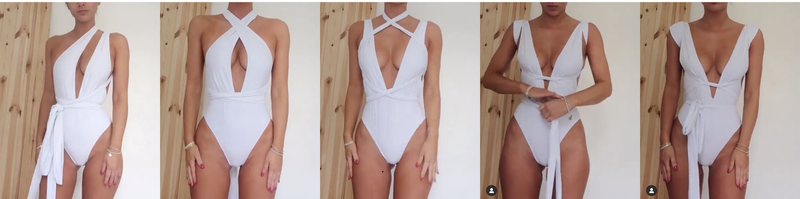 one-piece swimsuit one-piece swimsuit women's strappy one-piece bikini_voghion.com