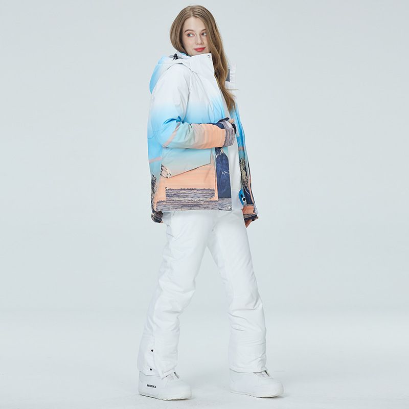 Nuovo completo da donna, con tavola singola e doppia, giacca da sci invernale calda e spessa in stile coreano_voghion.com