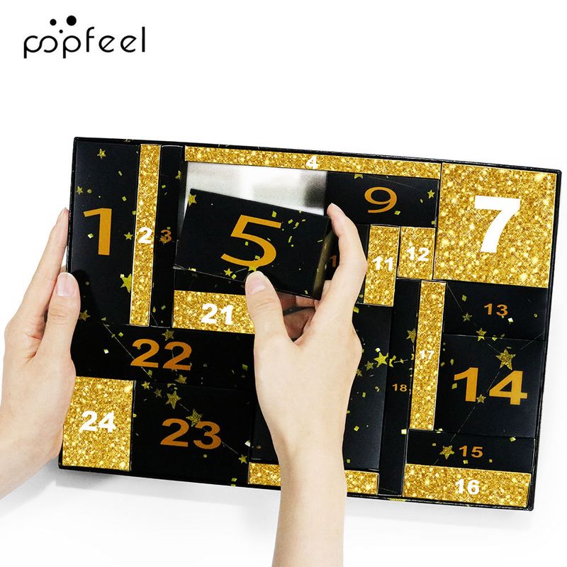 Eye Shadow Popfeel Makeup Set Holiday Gift Box Eye Shadow Lipstick Cosmetics Combination Christmas Gift 24 Piece Set_voghion.com