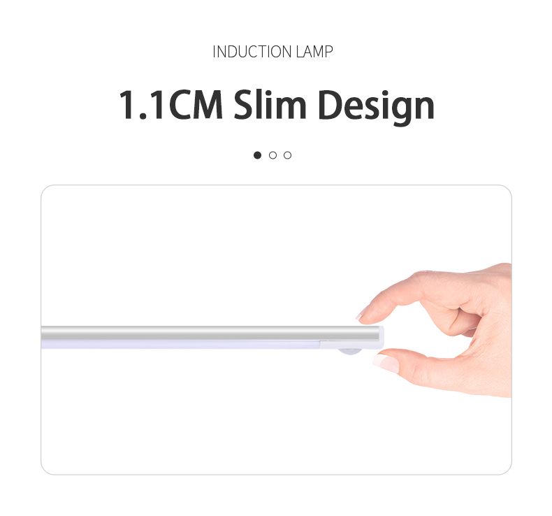 Luz noturna LED tipo C recarregável com sensor de movimento RYYD para armários de cozinha, iluminação de 10 cm/20 cm/30 cm/40 cm/50 cm_voghion.com