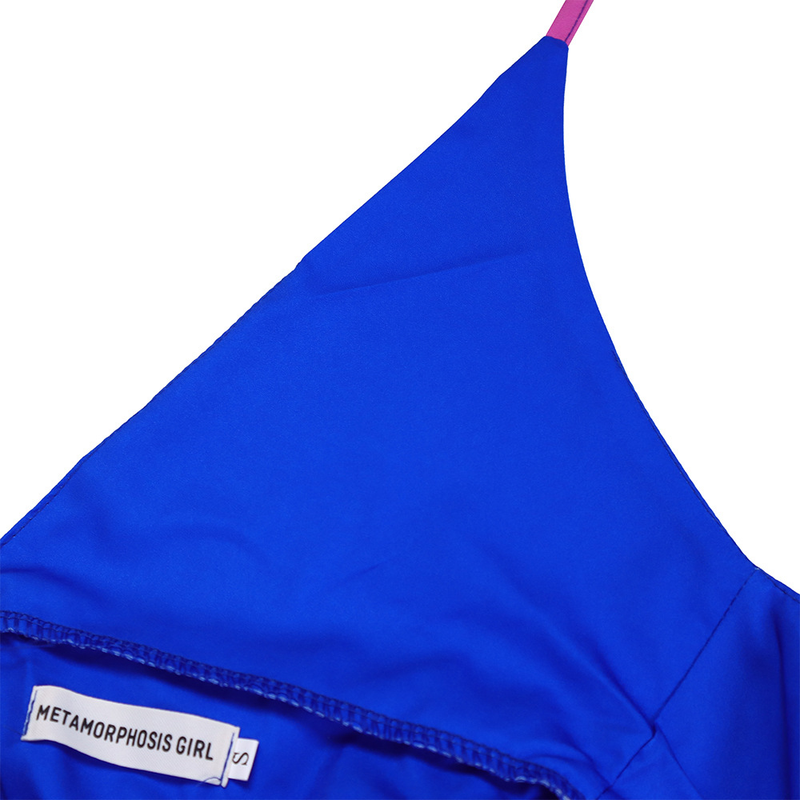 Damen Sling Rückenfrei Sexy Träger Gradient Kleid Kleid_voghion.com