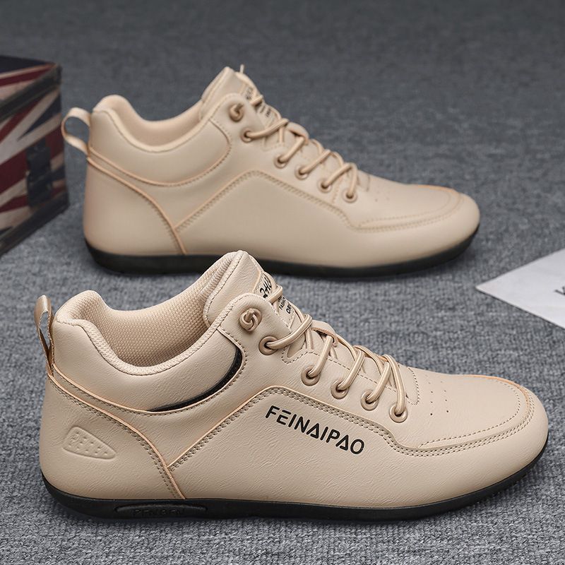 Men's 2025 Spring New Trend Casual Board Shoes Men's Multi-function Lace-up Non-slip Work Leather Shoes_voghion.com