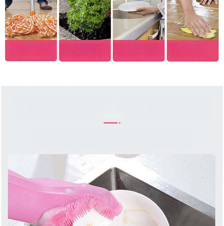 Same Style Magic Silicone Dishwashing Gloves Multi-Functional Household Cleaning Kitchen Tool Waterproof Heat_voghion.com