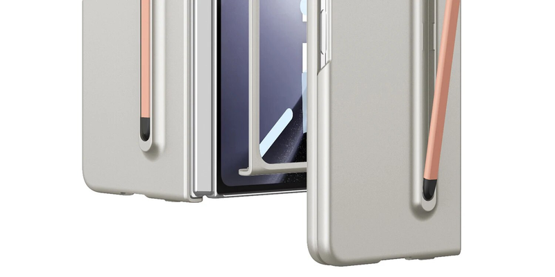 RENGZ Slot Stylus Pen Samsung Galaxy Fold 5 5G Case Ultradun Met Glazen Screen Protector Cover Voor Z Fold5_voghion.com