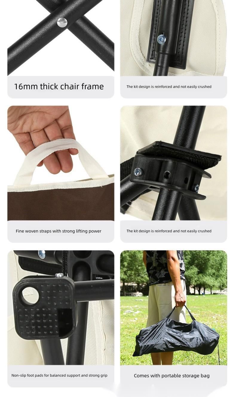 Moon Outdoor Portable Beach Art Leisure Sketching Camping Fishing Folding Chair Stool_voghion.com