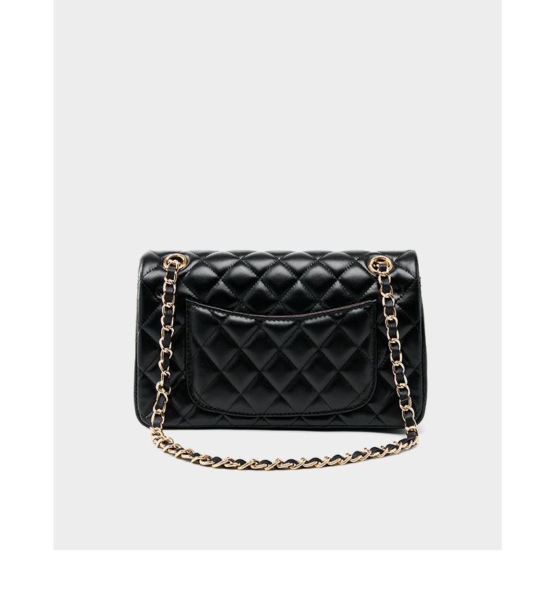 Borsa in pelle di mucca con strato superiore, borsa a tracolla con catena in pelle di mucca, borsa a forma di diamante, borsa a tracolla in vera pelle, piccola borsa quadrata_voghion.com