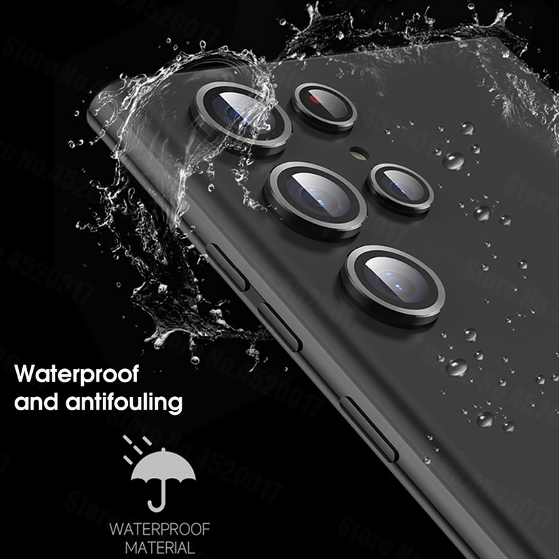 Lente de câmera de metal para Samsung S22 Ultra S22Ultra Lente de câmera de liga de alumínio Vidro para Samsung Galaxy S22 Ultra Tela Pr_voghion.com