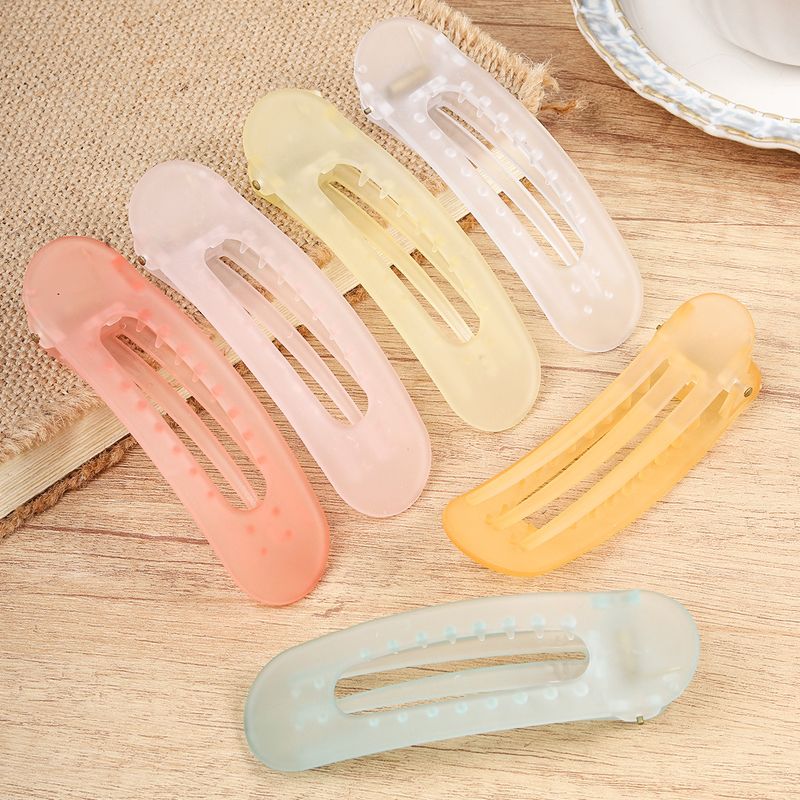 Summer Matte INS-style Transparent Candy Color Large Back-of-Head Claw Clip - Elegant Heart & Cloud Shark Clip_voghion.com