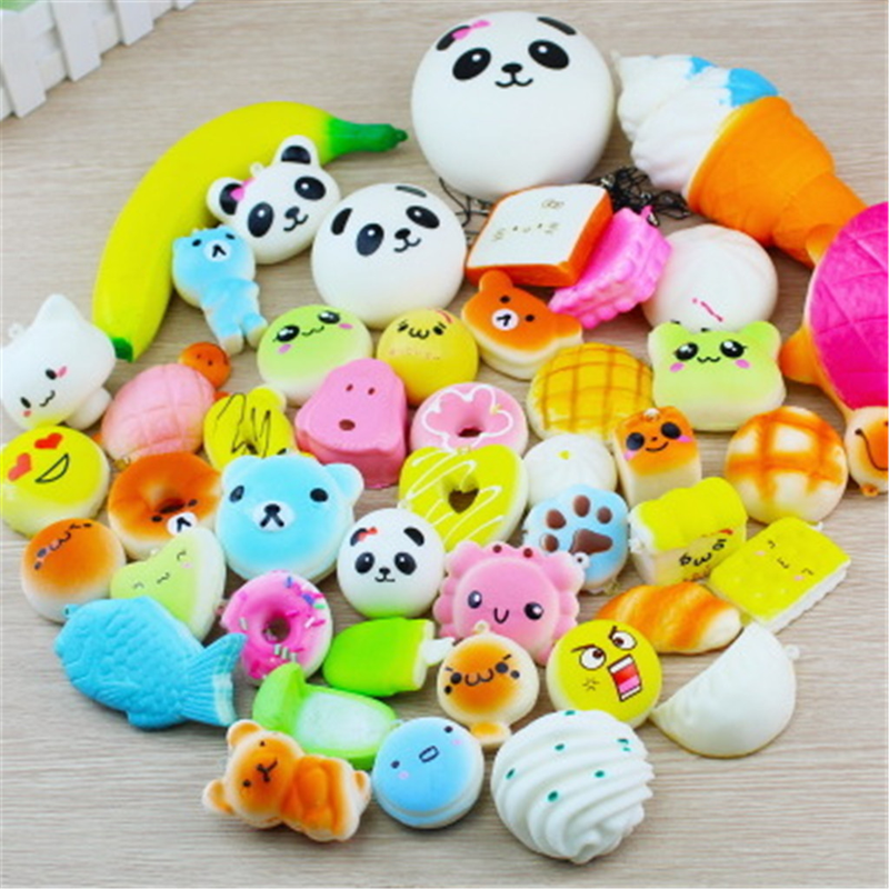 Copii interactive PU Cartoon Food Squishy lent în creștere jucării accesorii moale amuzant masă jucărie cel mai bun cadou pentru interior/exterior_voghion.com