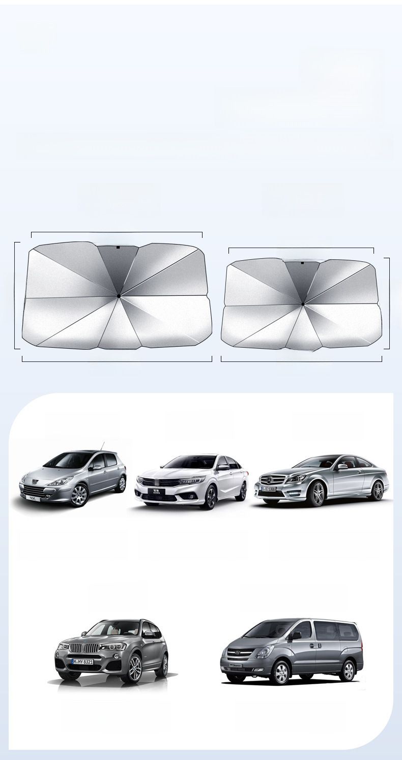 Parasolar auto parbriz față protecție solară auto izolație termică parasolar titan argintiu parasolar vară_voghion.com