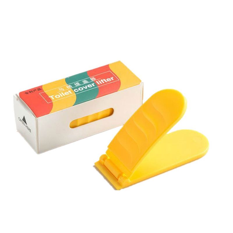 4 pezzi di plastica antisporco sollevatore per WC coperchio maniglia adesivo dispositivo di sollevamento accessori per il bagno di casa_voghion.com