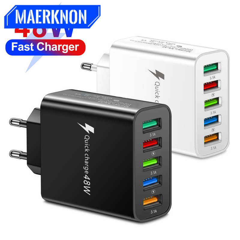 charger USB fast charging 3.0 48W fast charging phone adapter suitable for iPhone 14, 13, 12 Xiaomi, Samsung,_voghion.com