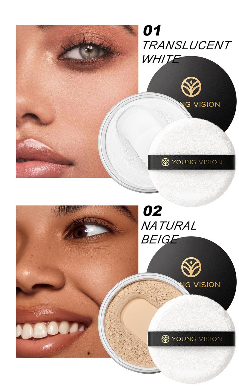 La poudre fixatrice de maquillage est non collante, respirante, délicate et difficile à démaquiller. C'est une poudre mate pour le contouring._voghion.com