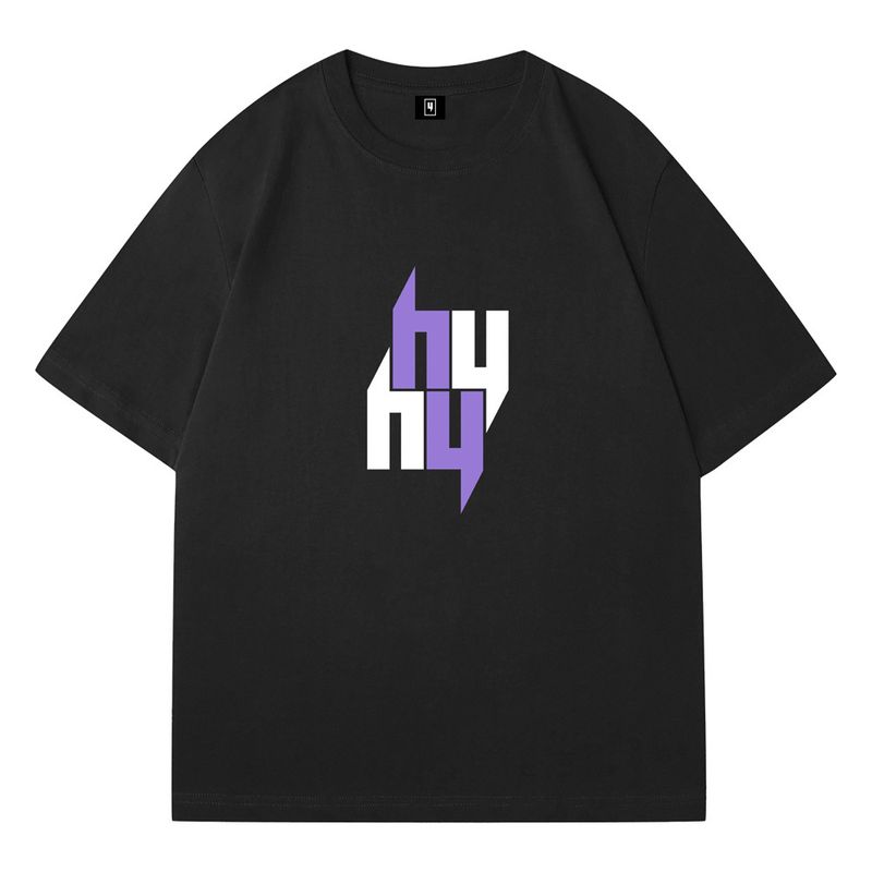Yelir World Men's Simple Short Sleeved T-shirt Trendy Brand Summer Breathable Pure Cotton Thin Round Neck Half Sleeve_voghion.com