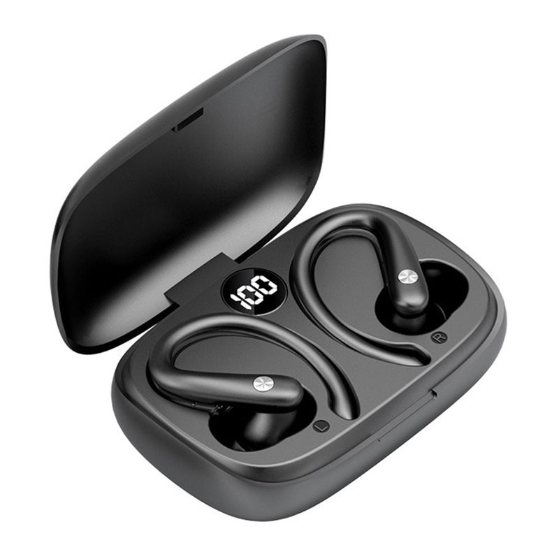 1 Set Earphone Fingerprint Touch Intelligent Noise Reduction Stereo Surround Bluetooth-compatible Wireless Earbud for_voghion.com